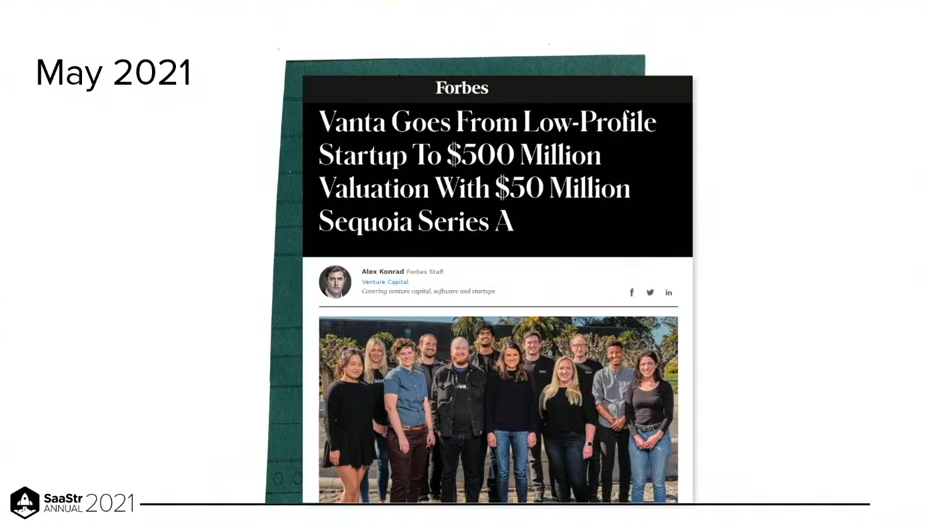 Slide 7: May 2021: Forbes on Vanta’s Series A
